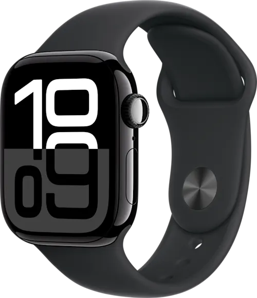 Apple Watch S10 4G 46mm Sport Band M/L Gagatsvart