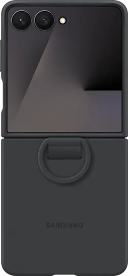 Samsung Silicone Cover with Ring Flip7 Svart