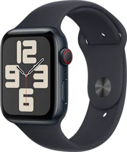 Apple Watch SE 44mm 4G SB M/L Midnattssvart